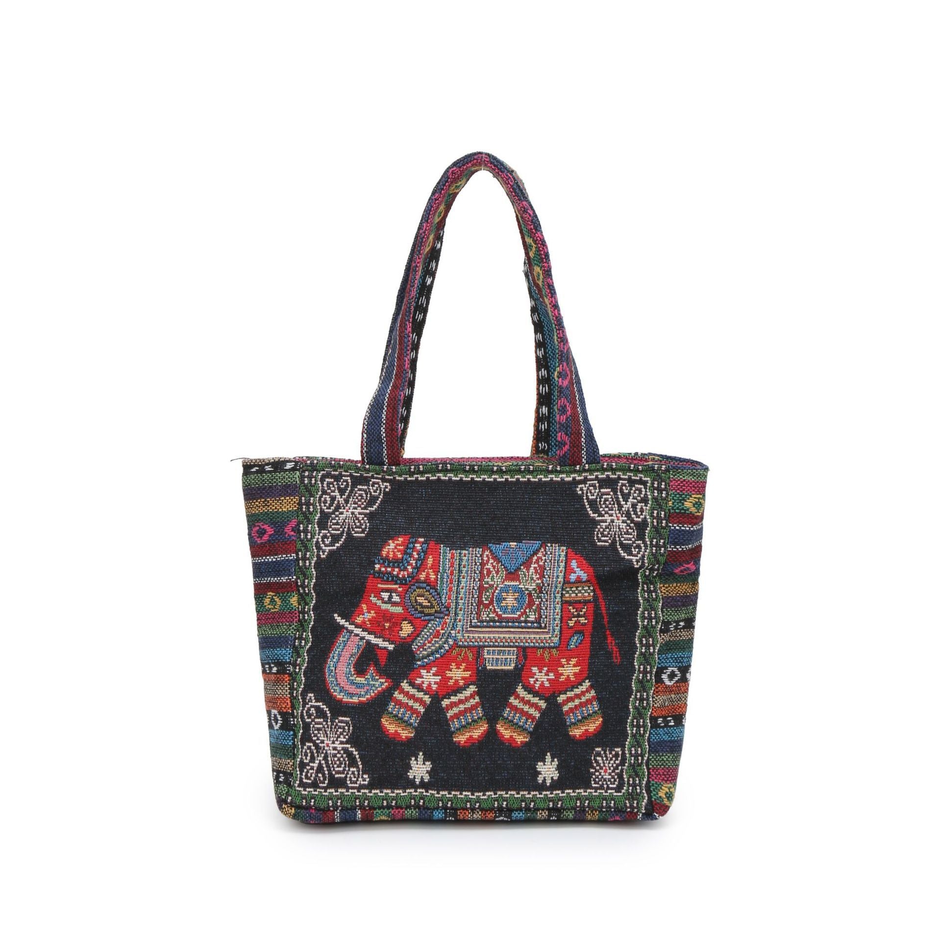 Wholesale Double-sided embroidery embroidery ethnic style literary retro large-capacity handbag shoulder bag handbag for women